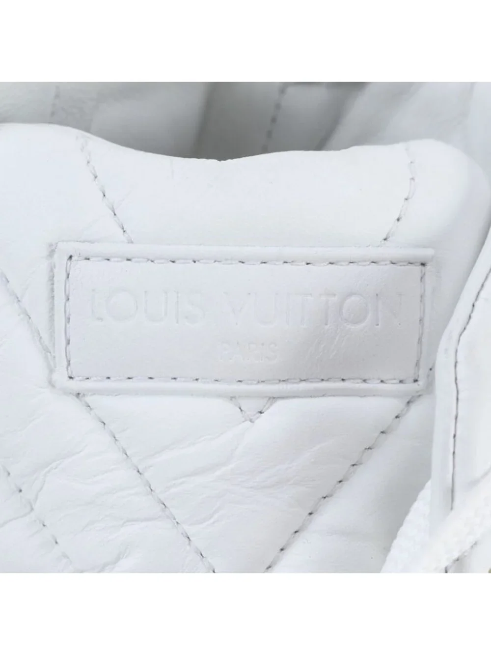 Louis Vuitton Stella Line Leather Sneakers High Cut Lace Up Shoes 37 Ree - Picture 7 of 8